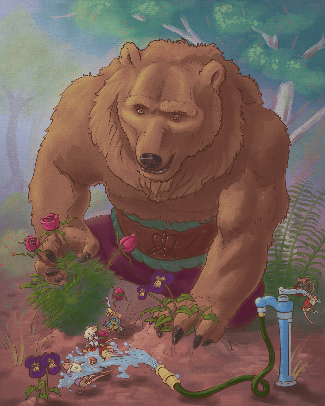 Paws in the dirt! - Selkie Cove